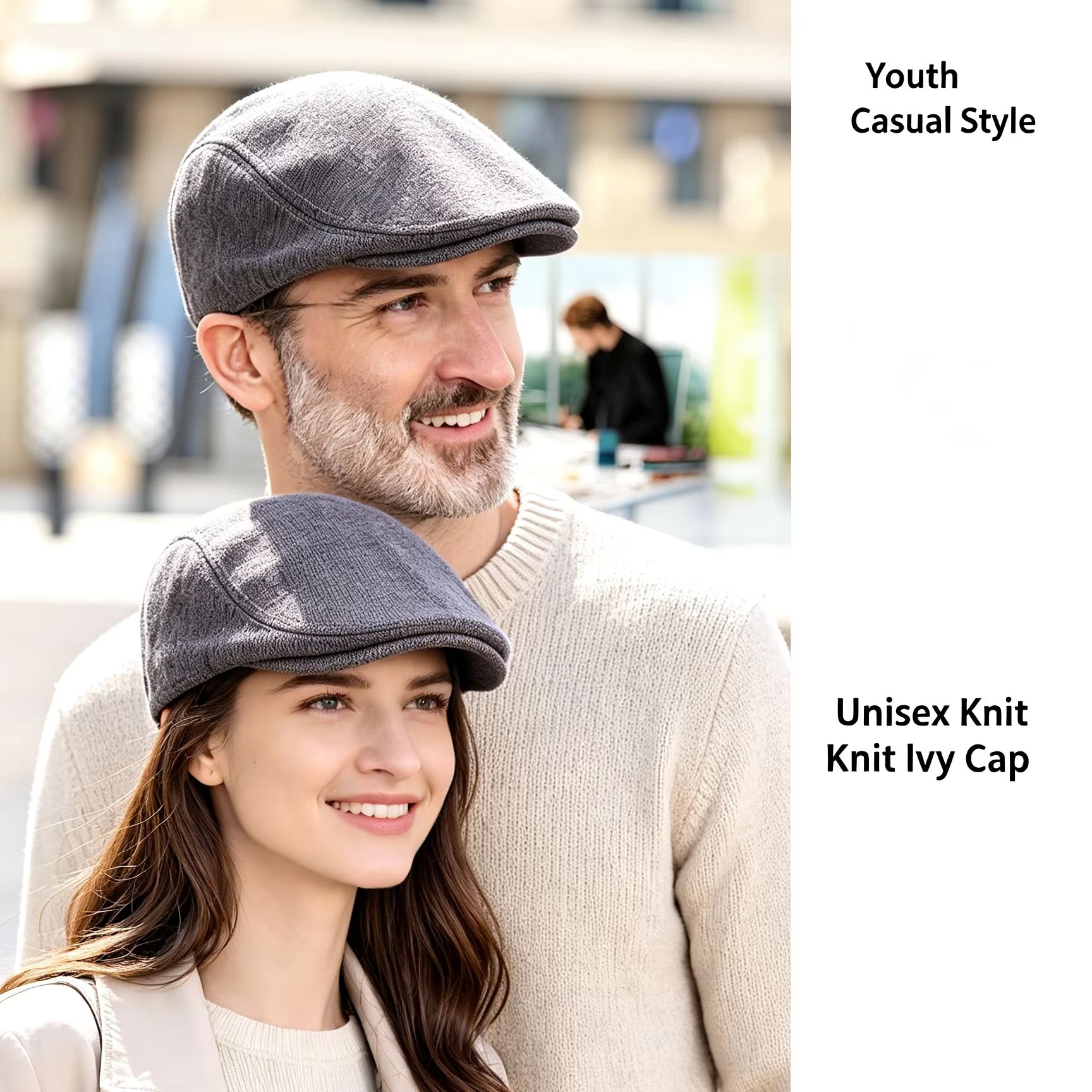 Newsboy Cap Ivy - Bonés Clássicos Vintage Estilo Newsboy para