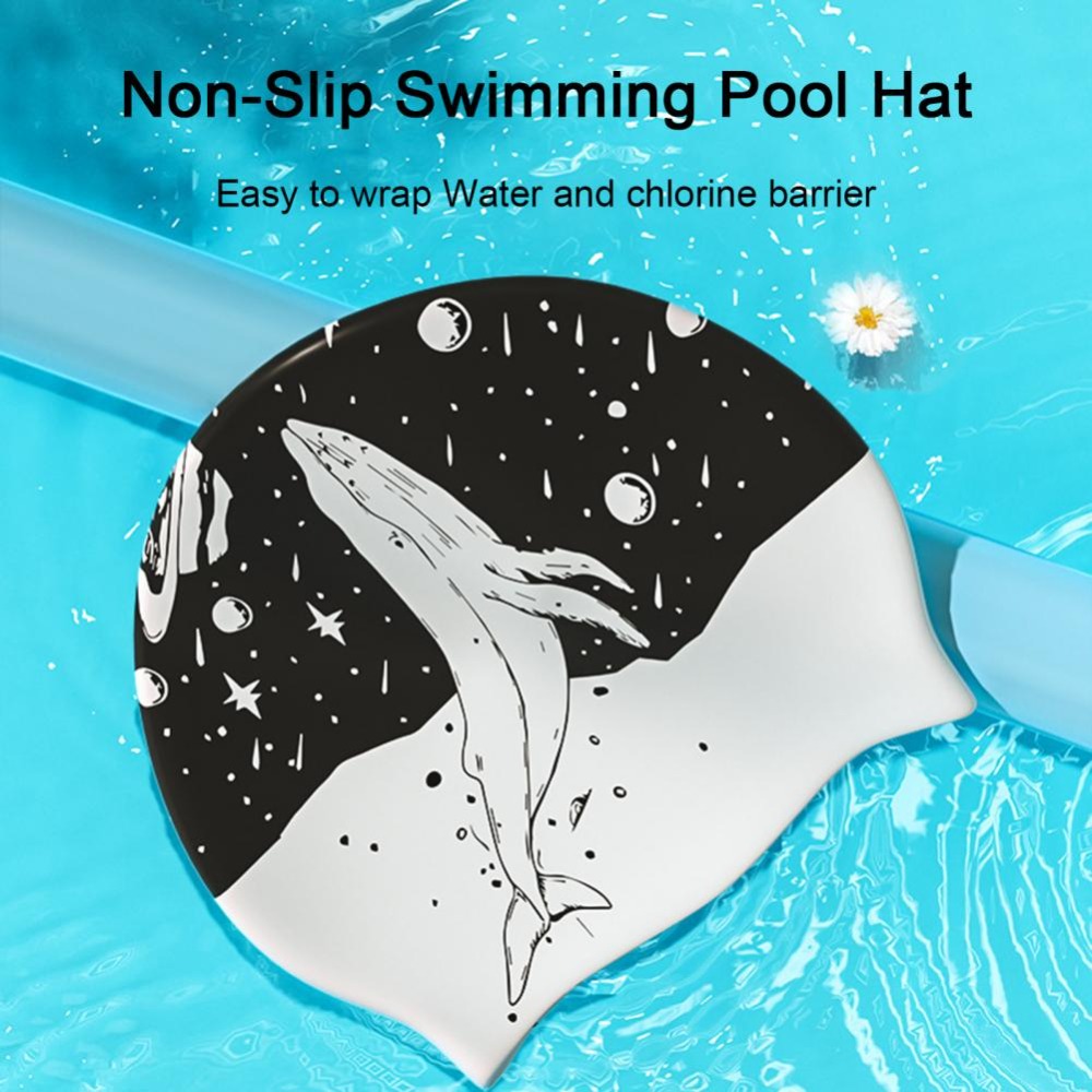 Swim Hat Silicone - Touca de Natação de Silicone Preta