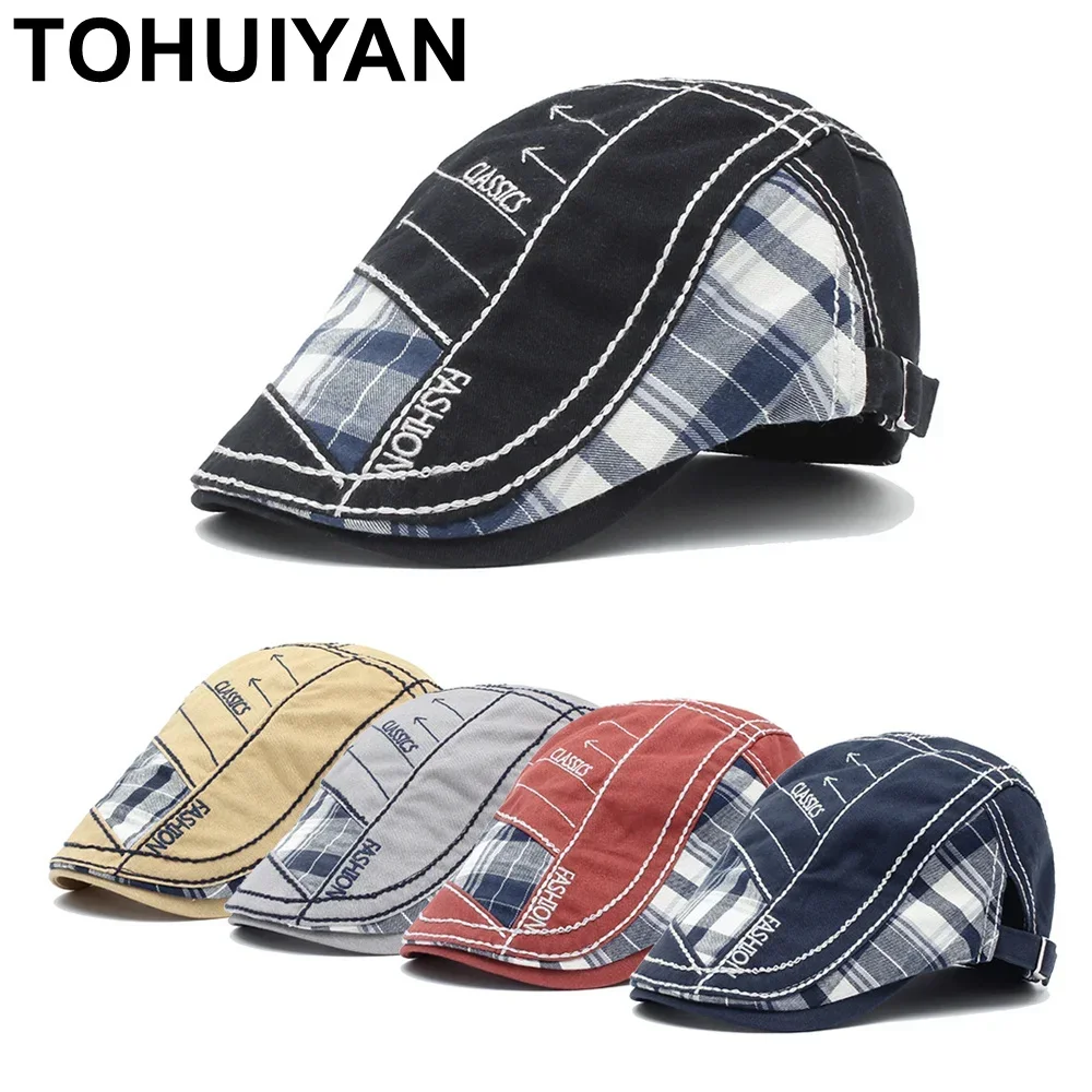Newsboy Cap Ivy - Boné Newsboy de Algodão de Marca