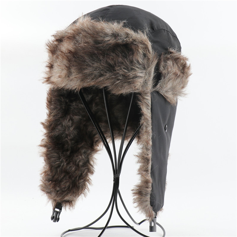 Trapper Hat Ear Flap - Chapéu de inverno para esqui, impermeável,