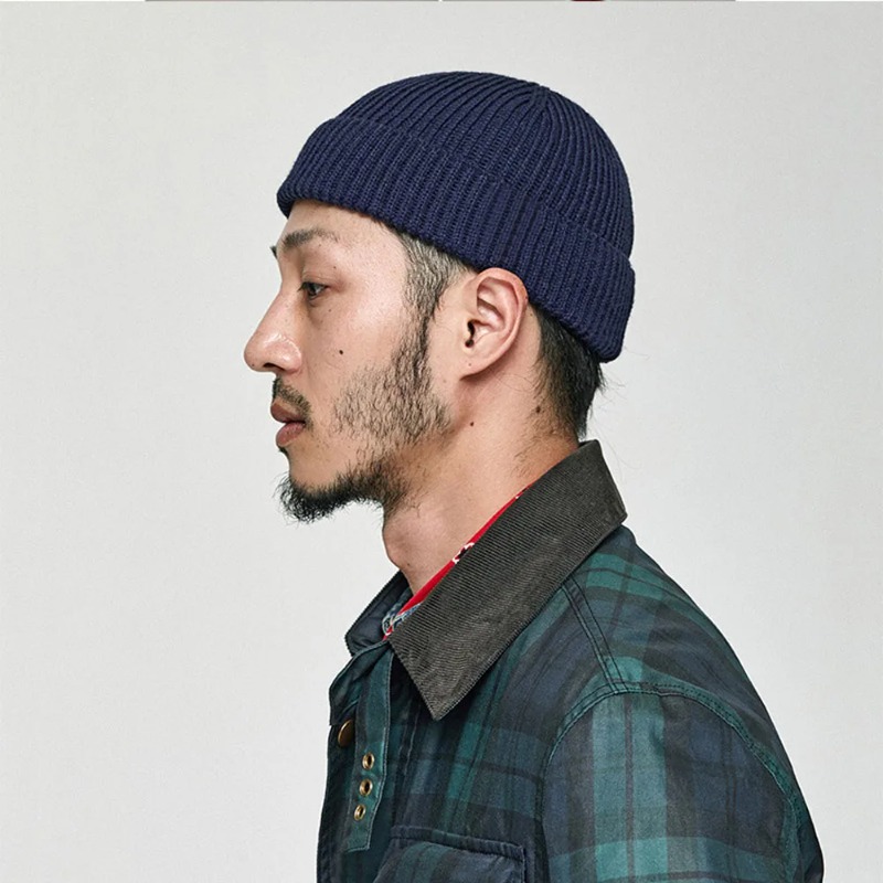 Beanie Cuffed Knit - Gorro de inverno macio, de malha,