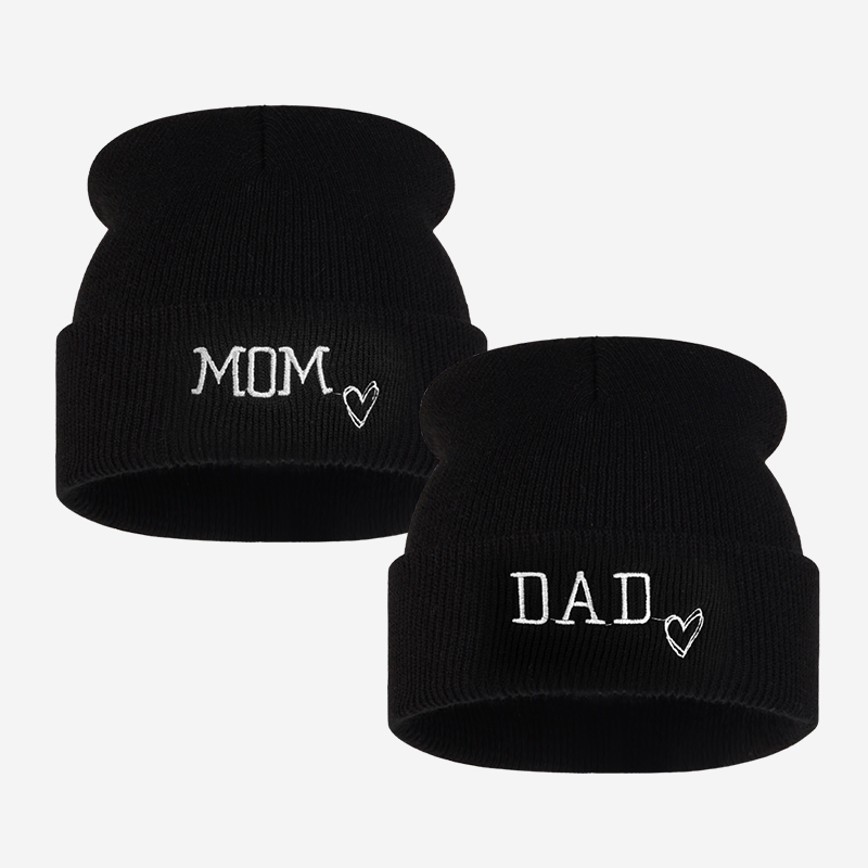 Beanie Cuffed Knit - Conjunto de 2 Toucas de Malha