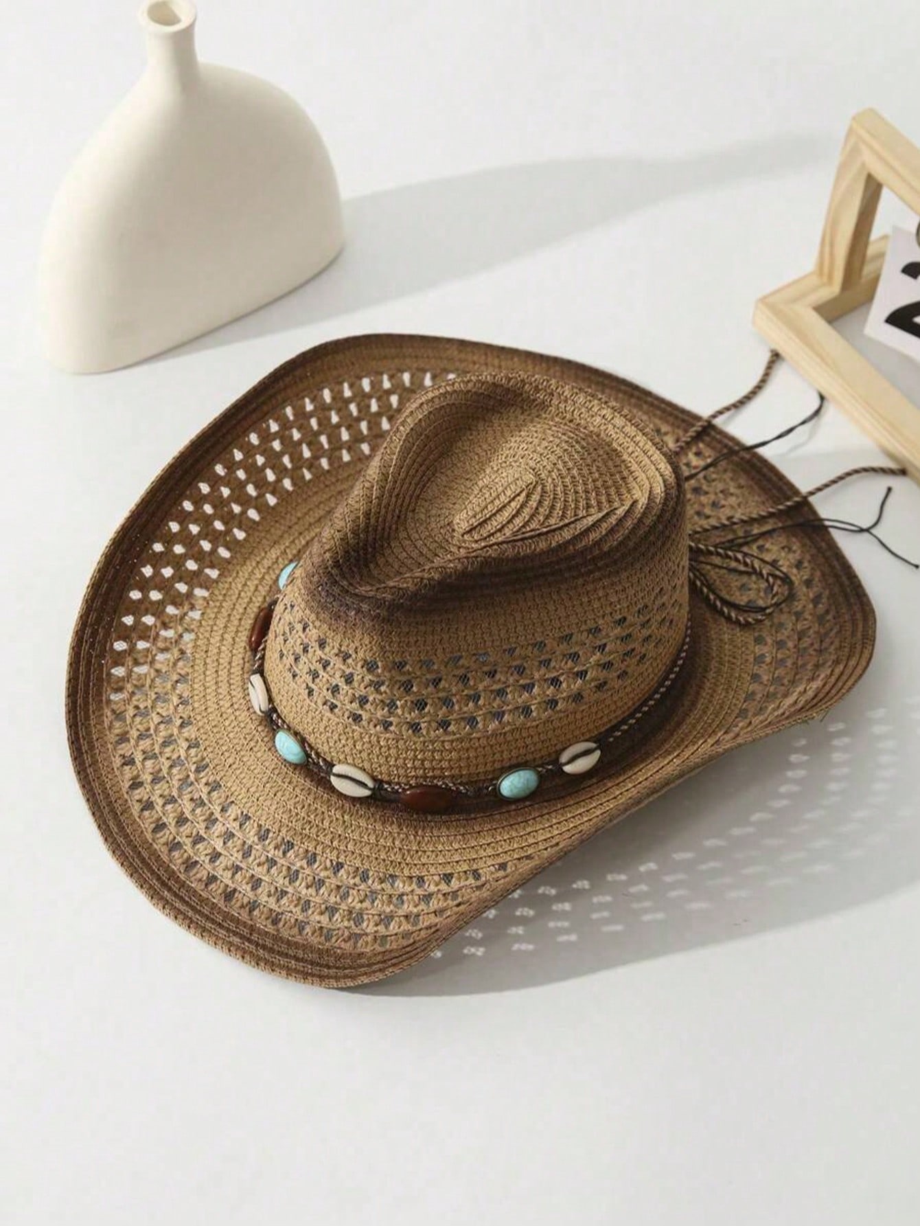 Chapéu de Cowboy Unissex de Pa - Cowboy Hat Straw avaliação e preço