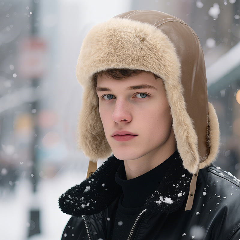 Chapéus de Inverno Masculinos  - Trapper Hat Ear Flap avaliação e preço